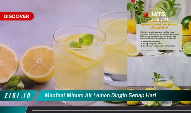 Temukan Manfaat Ajaib Minum Air Lemon Dingin Setiap Hari