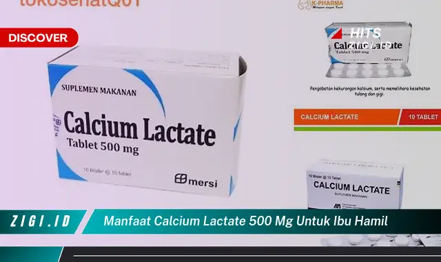 Temukan Manfaat Kalsium Laktat 500 mg bagi Ibu Hamil yang Perlu Anda Ketahui