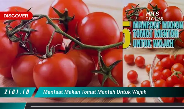 Temukan Manfaat Makan Tomat Mentah untuk Wajah yang Jarang Diketahui