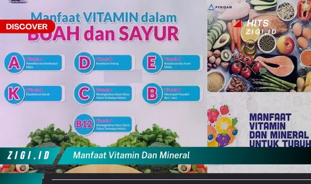 Temukan Manfaat Vitamin dan Mineral yang Perlu Anda Ketahui
